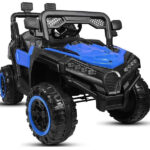 Kids 12V Battery Operated Electric Ride on Jeep With Remote Control Blue