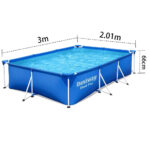 Steel Pro Splash Frame rectangular pool 3.00m X 2.01m X 66cm 9ft