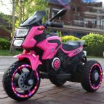 New Design Kids Three Wheel Electric Bike With 2.4G Remote Control Pink